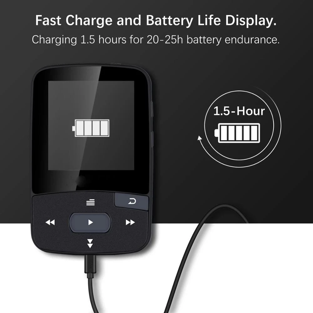 Player para a Execução do Esporte Música de Vídeo Mp4 e Mp3 fm com Bluetooth Rádio Txt Mini Portátil Áudio Alta Fidelidade Lecteur mr mp 3 4 - Image 6