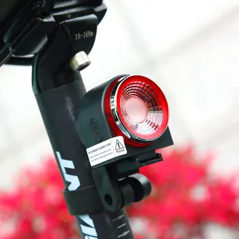 

A8 Bicycle Rear Lamp Braking Light with Alarm Function Remote Control USB Charge LED Lantern Bike Finder Horn IPX5 Waterproof