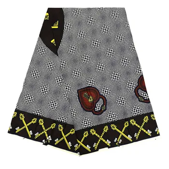 

Guarunteed High Quality 6Yards African Wax Print Fabric 100% Cotton African Nigeral Print Fabric Ankara Fabric NN907-6