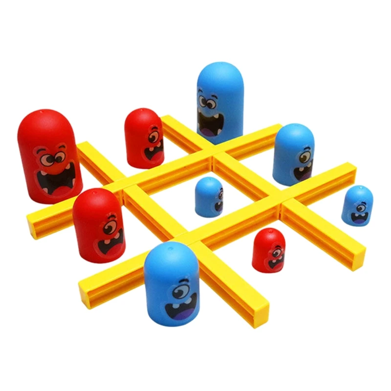 Tic Tac Toe Game Board Games of Big Eat Small Games Set for Kids and Family Classic Board Game Accessaries S06 21