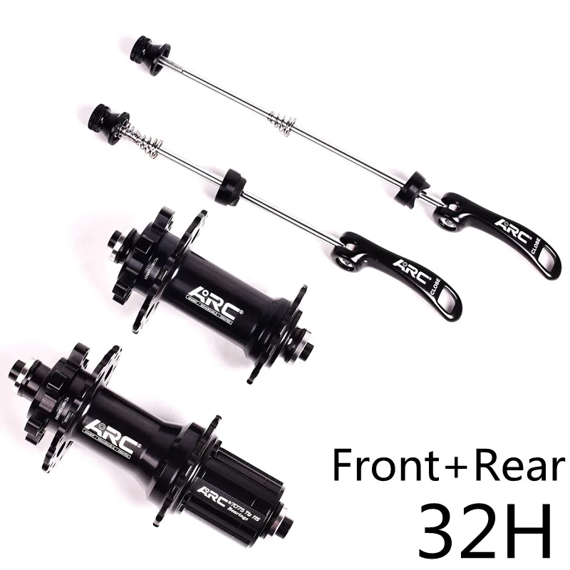 Bicycle Hubs Sealed Bearing MTB Mountain Bike Hubs Quick Release set 32 28 36Holes Disc Brake QR 4 Bearings 4 Pawls 399g