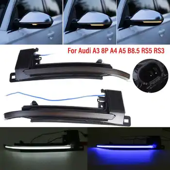 

2pcs Dynamic Blinker Mirror Light LED Turn Signal Side Indicator for Audi A4 A3 8P A5 B8 B8.5 Q3 A6 C6 4F S6 SQ3 A8 D3 8K RS3