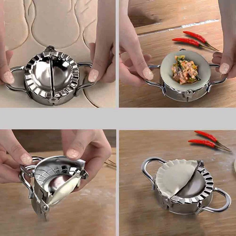 Инструменты для приготовления пельменей Jiaozi Maker Плесень Экологичные Кондитерские инструменты из нержавеющей стали кухонные инструменты для резки клецки