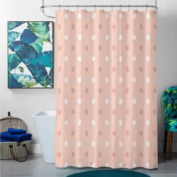 

Shower Curtains for Bathroom Kids Polka Dots Home Decor Collection,Vintage Polka Dots Pattern Round Marks in Row Speckles Kids
