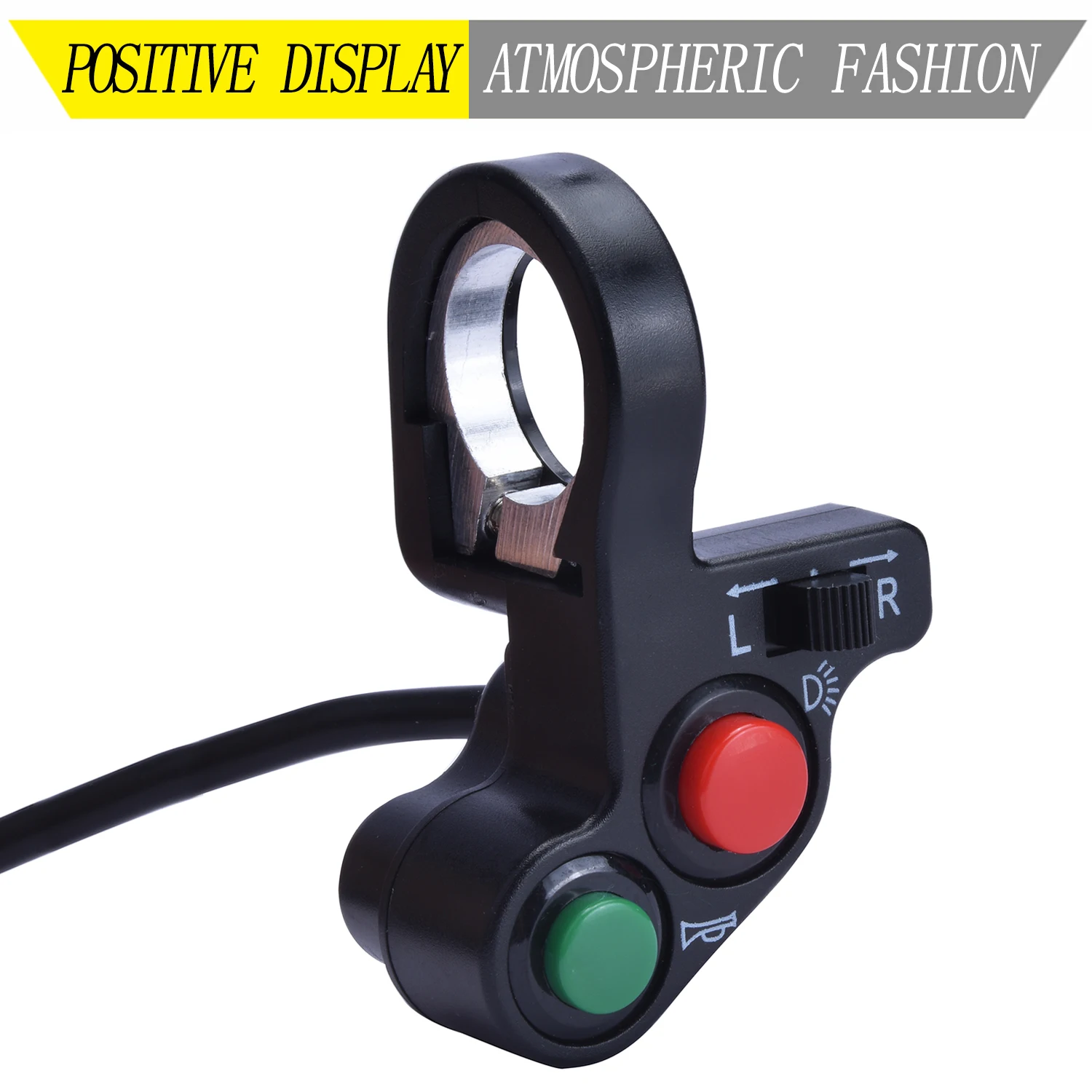 

Motorcycle Turn Signal Light Switch Horn ON/OFF Button For 7/8" Motorbike Dia Handlebars Accessories Electric Bike Scooter