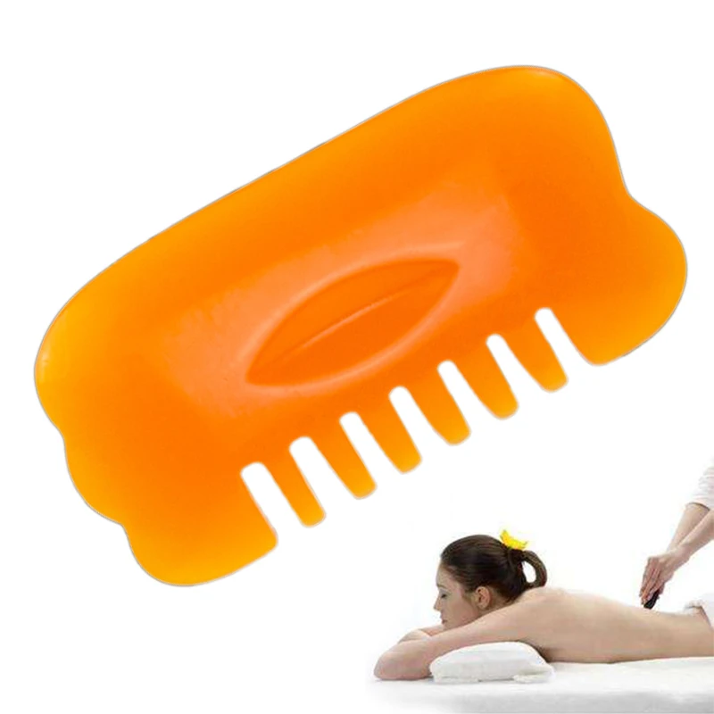 Полимерный мини массажер для рук Guasha Gua Sha Board|Массажная расческа| |