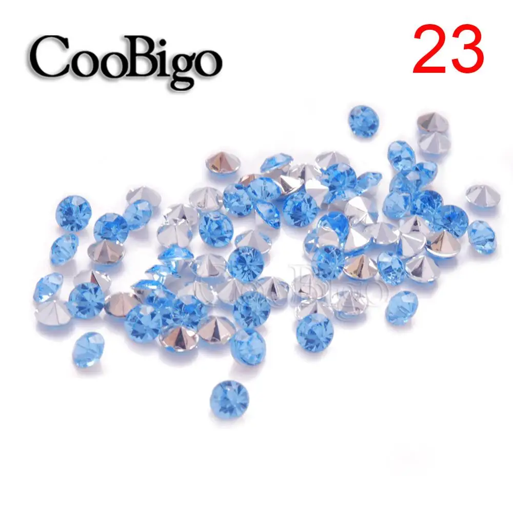 23 10000pcs 4mm Round Color Pointed Foiled Back Czech Crystal Rhinestones Jewels Faceted Glass Stone Nail Art Beads DIY Craft - Цвет: 23