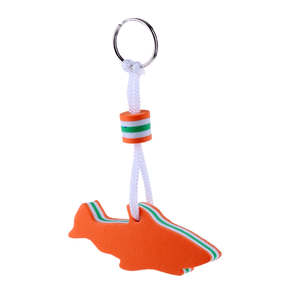 Blue/Orange EVA Dolphin Shaped Floating Key Ring Chain Water Buoyant Holder for Boat Yachting Sailing Sports | Спорт и развлечения
