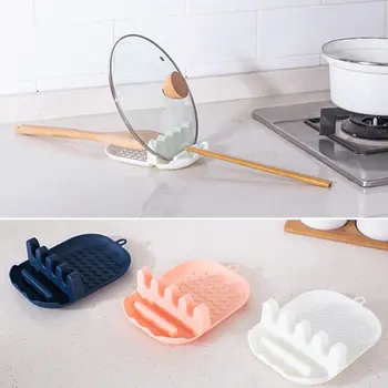 

Silicone Multifunctional Spatula Rack Kitchen Chopsticks Spoon Storage Rack Household Stand Holder 3 color