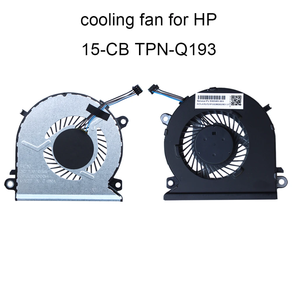 Computer Fans for HP Pavilion 15 15CB CB073TX TPNQ193 930589001 CPU Thermal Cooling Fan Cooler