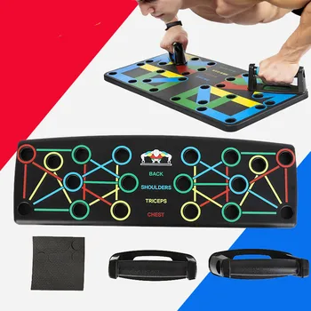 

Fitness Exercise Tools 9 in 1 Push Up Board with Instruction Print Body Building Men Women Push-up Stands For GYM Body Training