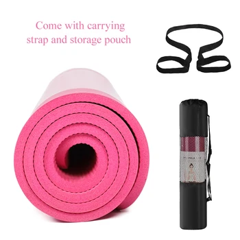 

Lixada 186 * 61cm Non-slip Yoga Mat Eco-friendly Exercise Pilates Gymnastics Mat Carry Sling Sport Mats Home Fitness Equipment