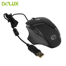 Delux M612 проводная USB игровая мышь для геймера, ноутбука, ПК, мыши, светодиодный, с подсветкой, оптическая USB Проводная, эргономичный дизайн для настольного компьютера