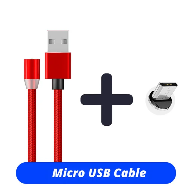 CBAOOO Micro1M 2 м USB кабель Магнитный Кабель зарядного устройства для Xiaomi huawei кабель мини-usb кабель быстрого зарядного устройства - Цвет: red