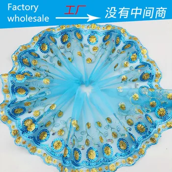 

10 yards Embroidery water-soluble lace diy handmade headdress barbie skirt clothing accessories accessories lace sequin lace tri