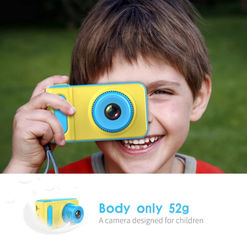 32GB Kid caméra jouets 2.0 pouces IPS HD écran enfants Anti-secousse appareil photo numérique pour enfant cadeau goutte