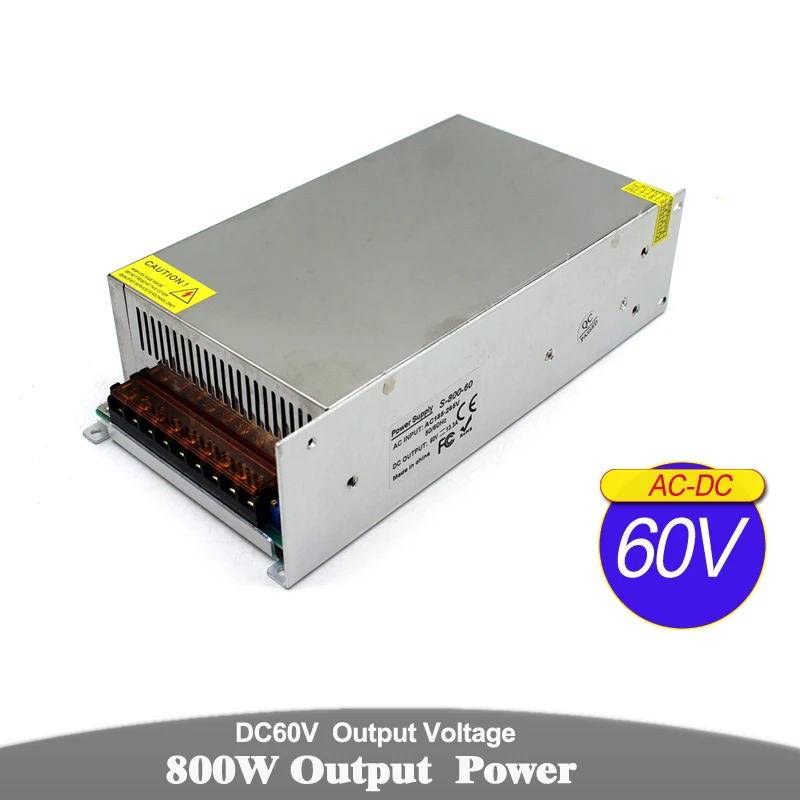 Питание DC12V DC18V DC4V DC30V DC36V DC42V DC48V DC60V 800W преобразователь драйвера импульсный источник питания для Светодиодный свет CCTV фрезерный станок с чпу шаговый двигатель