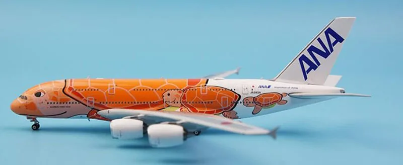 1:400 масштаб Airbus A380 модели самолетов самолет Ана Япония черепаха авиалиний сплав самолет с шасси база коллекционный самолет