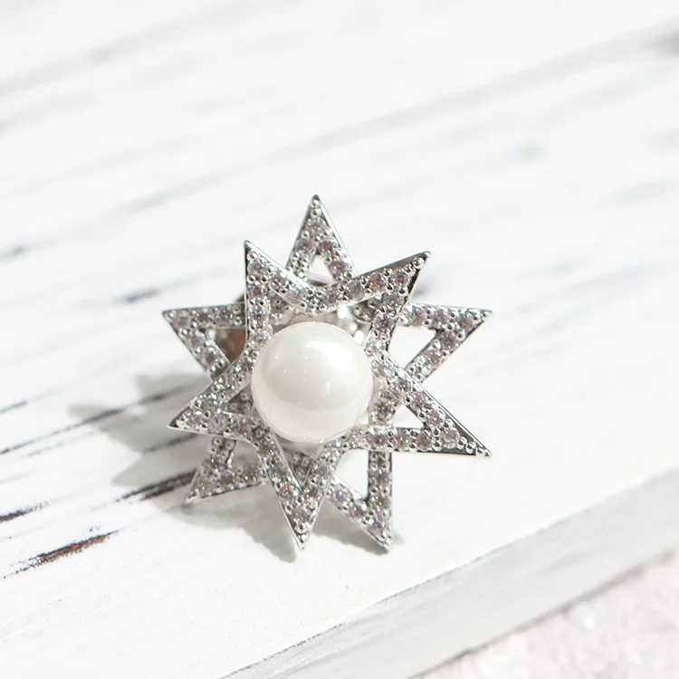 

SUN & CLOUD New Products Delicacy Star Small Brooch Men And Women Suit Jacket Collar Pin Small Corsage