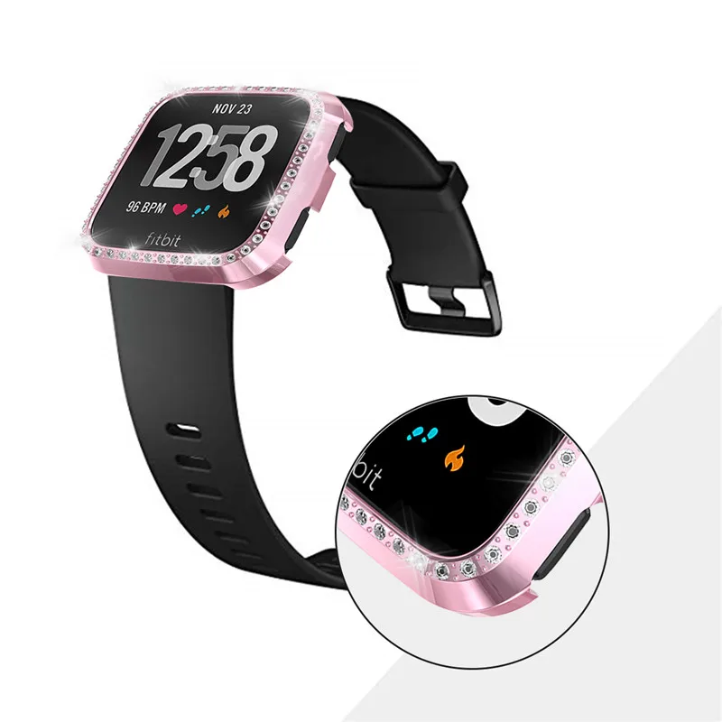 Блестящий чехол для часов Fitbit Versa Lite, защитный чехол для экрана, аксессуары для смарт часов Fitbit Versa Lite