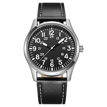 일본 무브먼트 필드 워치, 읽기 쉬움, 24H 디스플레이, 42mm