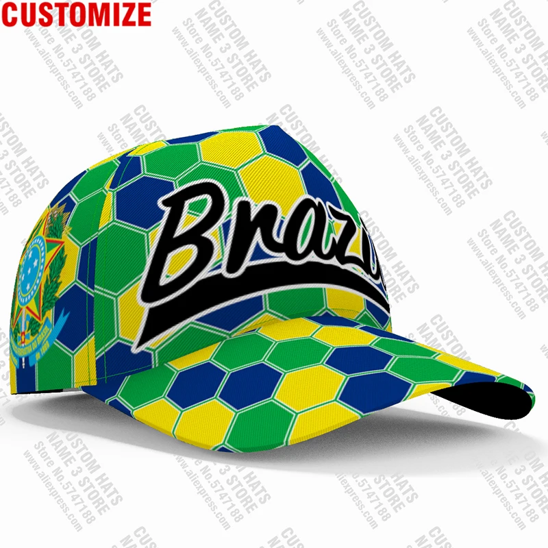 Hd52234eeb7654974828267170784974dj Boné Beisebol Brasil Personalizado 3D | Nome, Número, Logotipo, Bandeira
