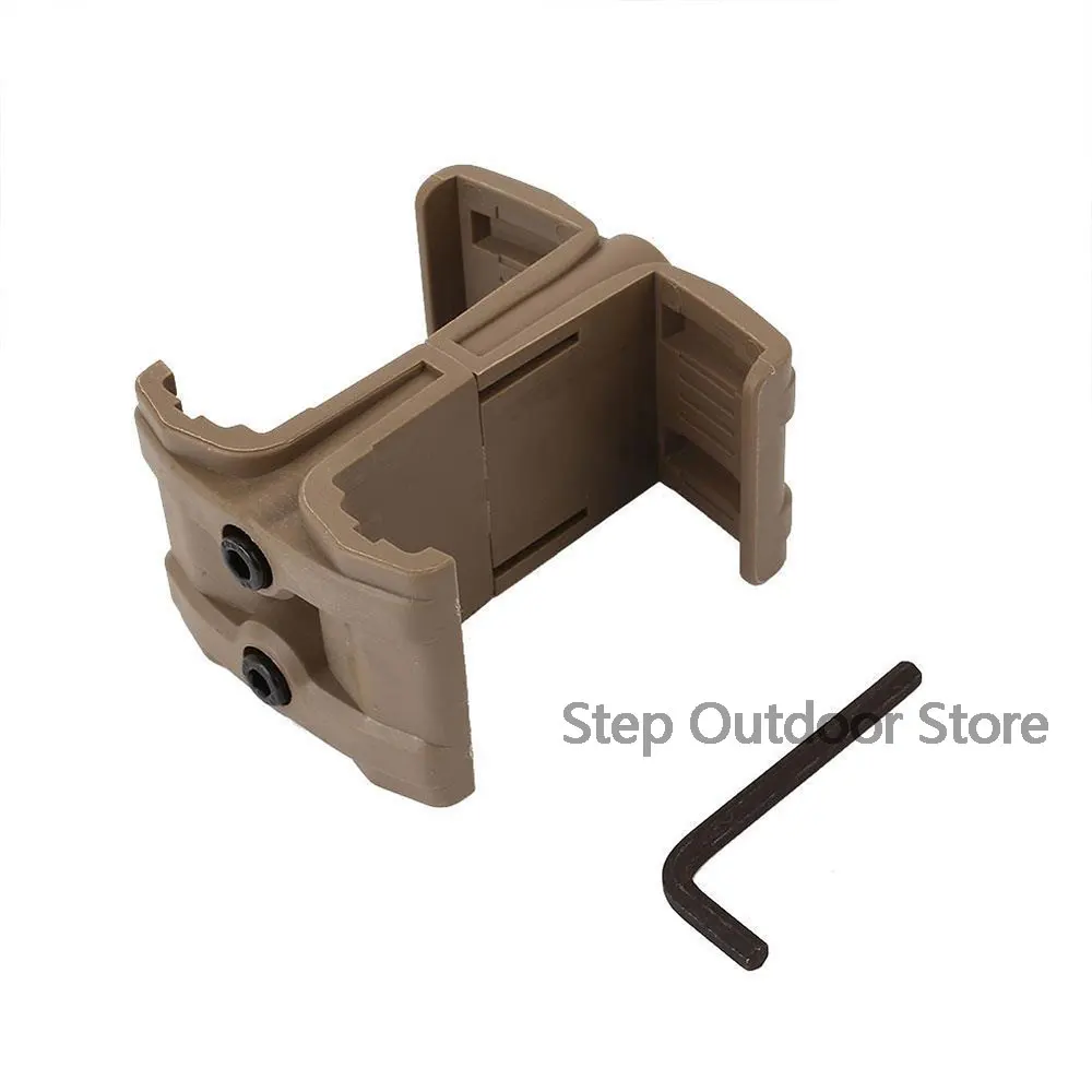 

Nylon Clip AR15 Rifle Gun Dual Magazine Coupler Link Magazine Speed Loader Airsoft Parallel Connector M4 MAG595 Accessory