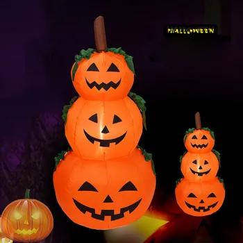 

Halloween Pumpkin Lantern Garden Inflatable Decoration Indoor Outdoor Party Home Decorations 4 ft European/US Regulations