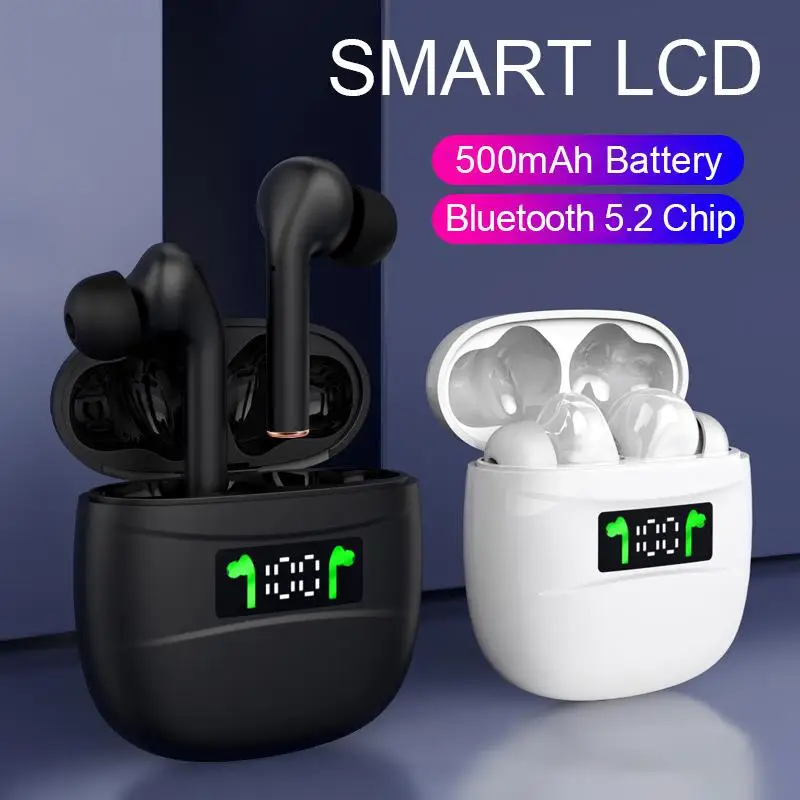 2020 New J3 Pro TWS Wireless Bluetooth Earphone Sport Headset Touch Control Bluetooth 5 2 LED Display Earphone For Phone