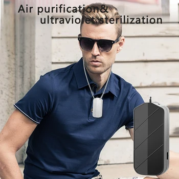 

Wearable Air Purifier Necklace Mini Portable USB Air Cleaner Negative Ion Generator Low Noise Air Freshener