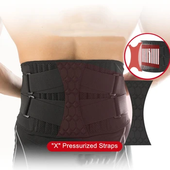 

Men Women Waist Trimmer Spine Support Belt Steel Plate Support Gym Fitness Weightlifting Lumbar Back Brace Sport Accessories