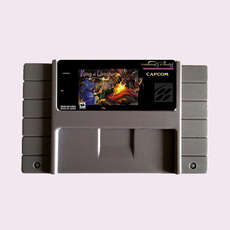 Высокое качество 16 бит Король драконов NTSC большая серая игровая карта для США