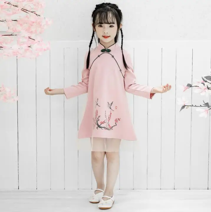 9.3th Fairy Girl Dress Autumn New Arrival Printed Festival Girl Dresses Size 110-150cm Kids Clothing Wholesale