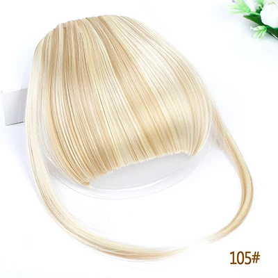 TALANG Neat Front Fringe Clip In  Hair Bangs  Hair Extensions Sweeping Side Blunt Bang Natural Black Brown Hairpieces 105