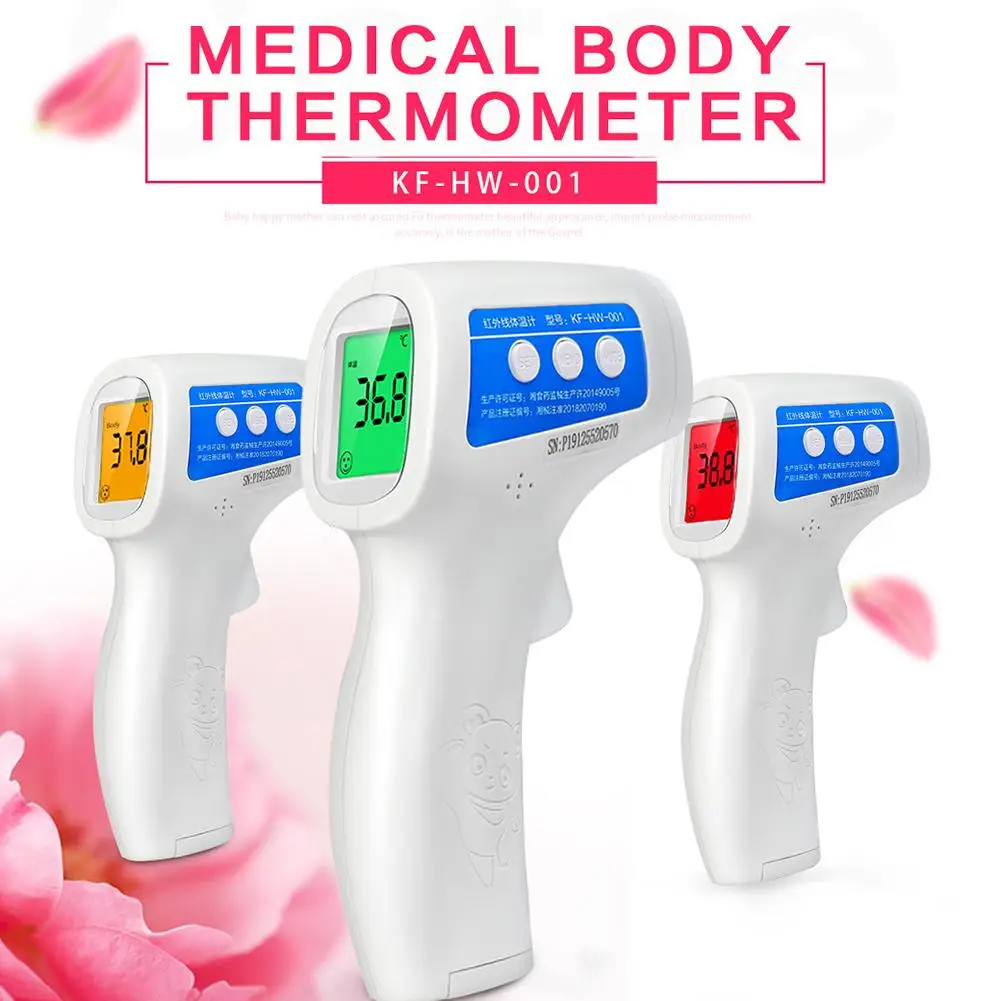 

3 Color Digital LCD IR Infrared Body Fever Thermometer Kids Forehead Ear Temperature Meter Baby Care Dropshipping