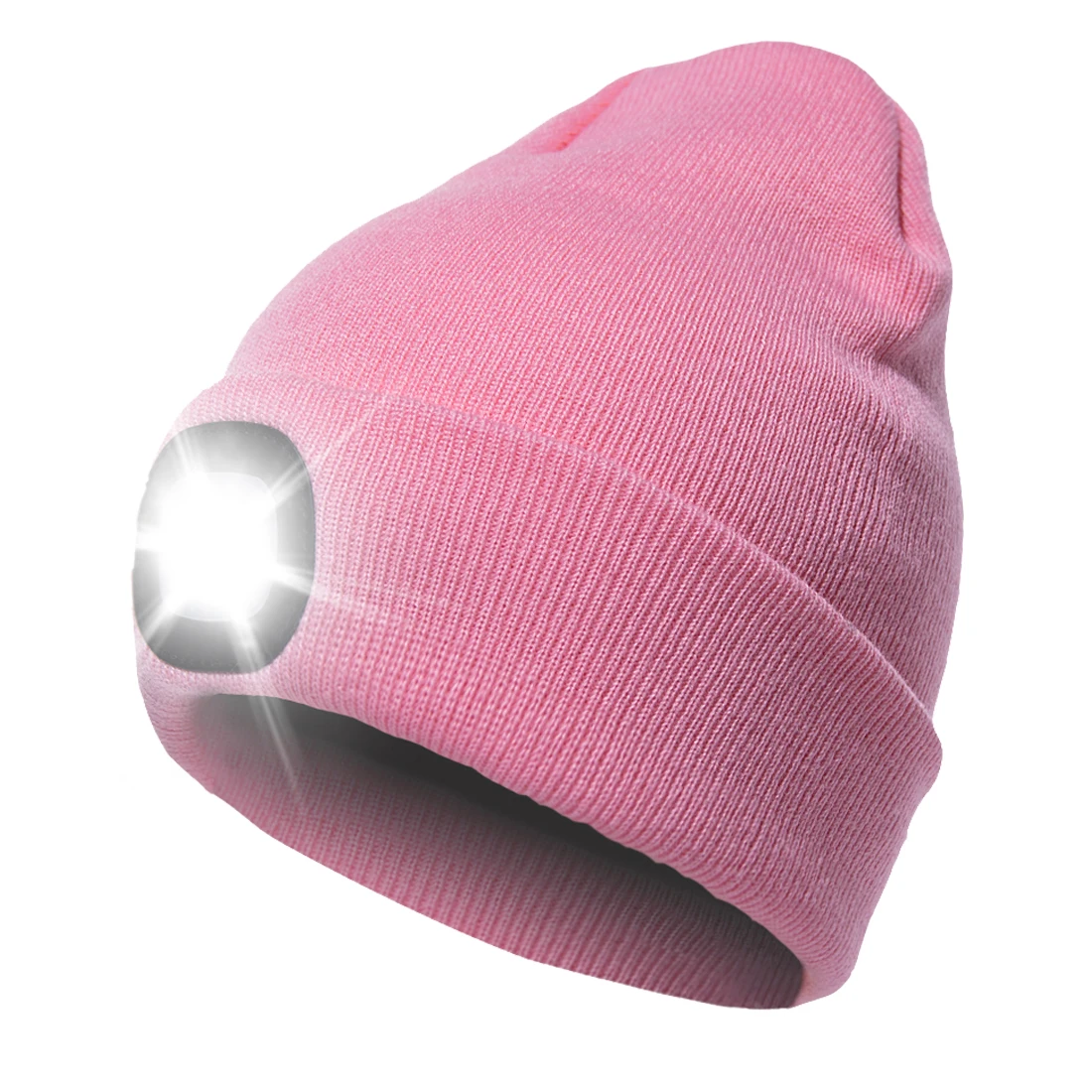 LED light hat USB Rechargeable Hands Free Flashlight Cap LED Beanies Knit Hat Keep Warm In Winter For Climbing Fishing Outdoor