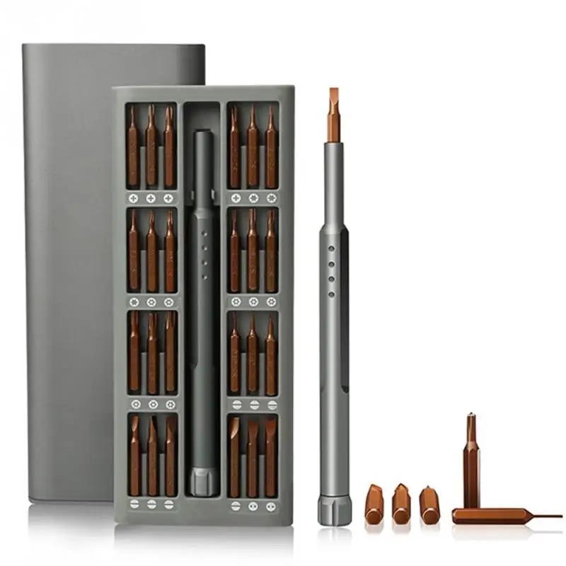 

48 In 1 Hand Electronic Devices Magnetic Bits Home Screwdriver Kit Repair Aluminium Alloy With Box High Maintenance