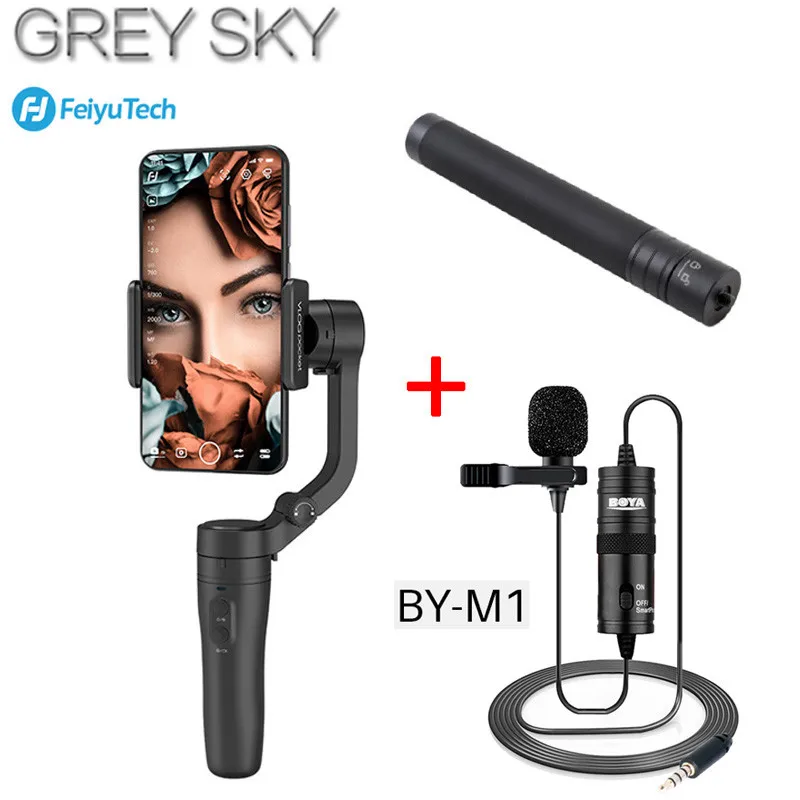 

FeiyuTech Vlog Pocket,Vimble 2,3-Axis Foldable Smartphone Gimbal Stabilizer for iPhone Xs Max Xr X 8 Samsung S9 S8 Action Camera