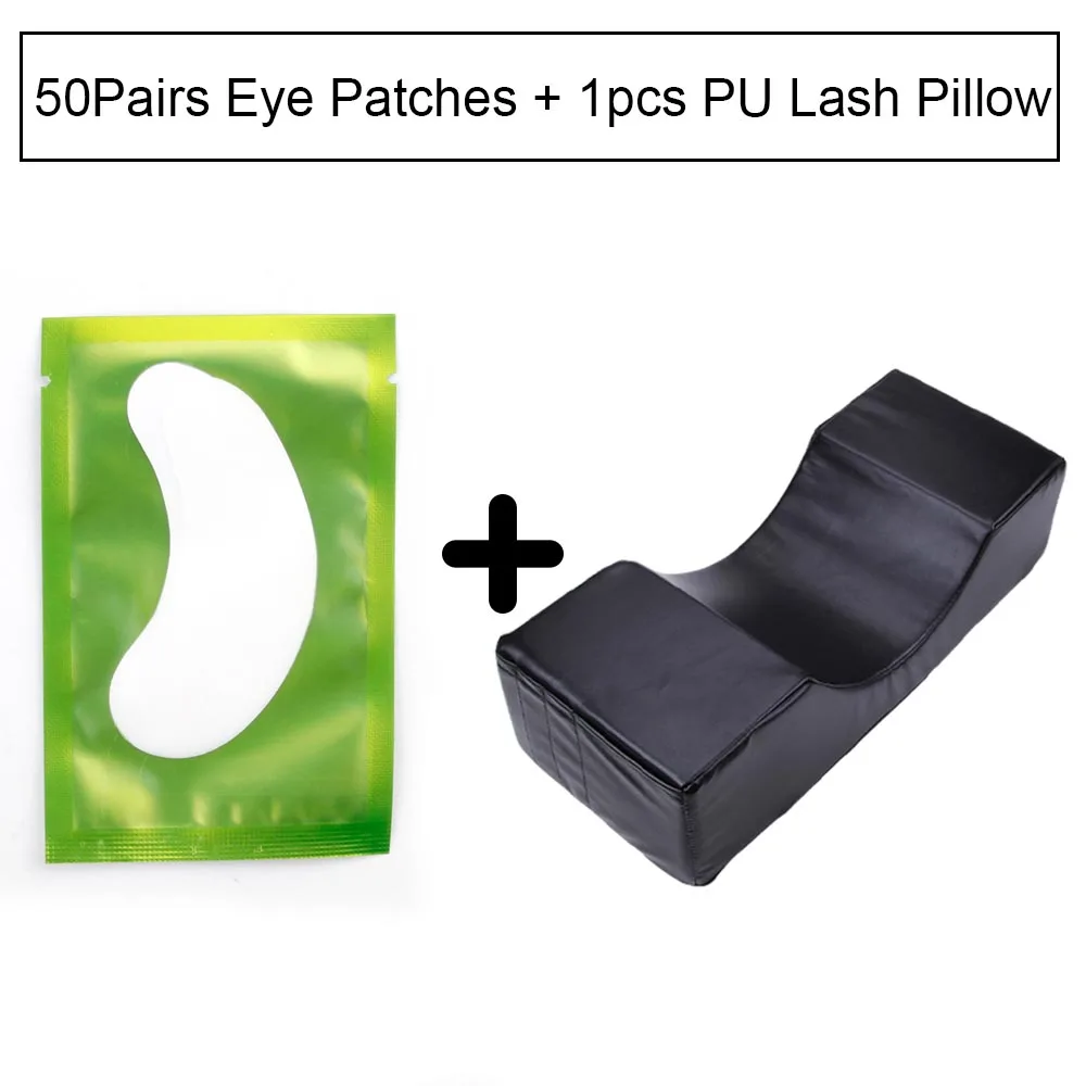Наращивание ресниц шеи ресницы Полиуретановая подушка эргономичная и 50 Накладные ресницы расширение под глазами заплатки ресницы для наращивания поддержки - Цвет: PU Pillow set 3
