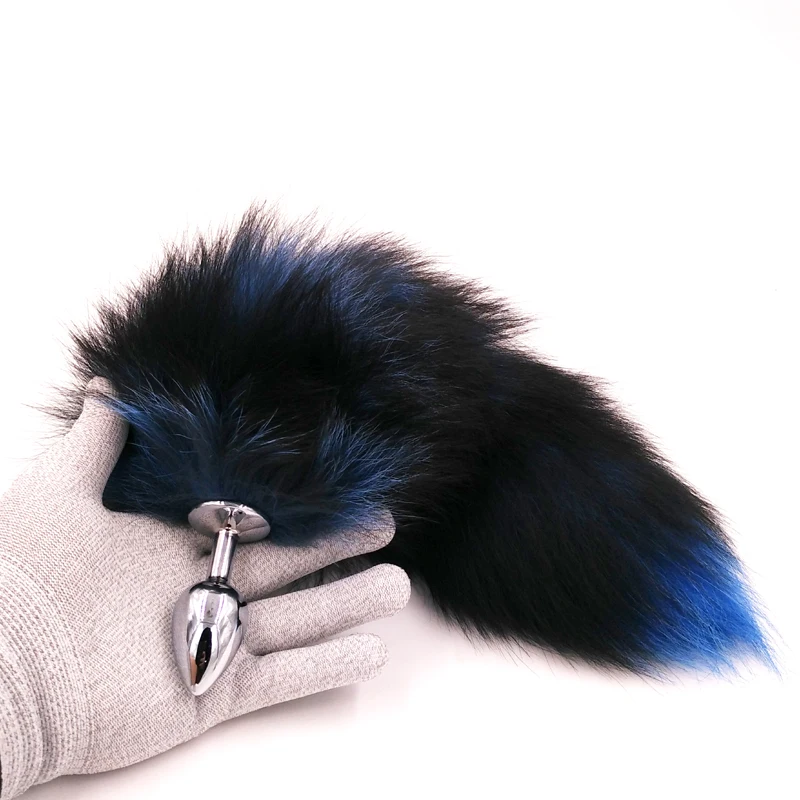 Fox Tails With Metal Anal Plug Sex Toys Butt Games Cosplay Role Play Toy Real Tail | Красота и здоровье