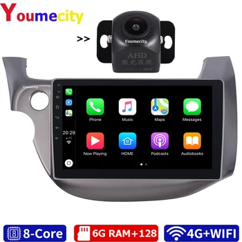 شراء6G RAM/ثمانية الأساسية/أندرويد 10.0 سيارة مشغل وسائط متعددة DVD لتحديد المواقع لهوندا صالح جاز 2007-2012 مع DSP Carplay IPS راديو بلوتوث