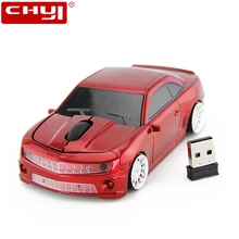 CHYI Автомобильная беспроводная мышь 2,4 ГГц USB оптическая компьютерная мышь 3D игровая мышь 1600 dpi с usb-приемником Mause для ПК ноутбука подарок