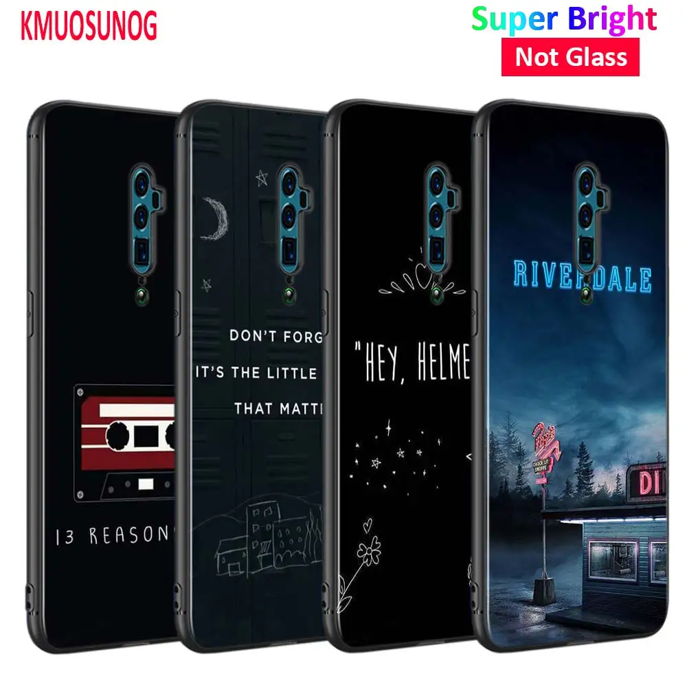

Black Cover 13 Reasons Why for OPPO Reno Z 10X Zoom F11 F9 F7 F5 A7 R9S R17 Realme 2 C2 K3 Pro Phone Case