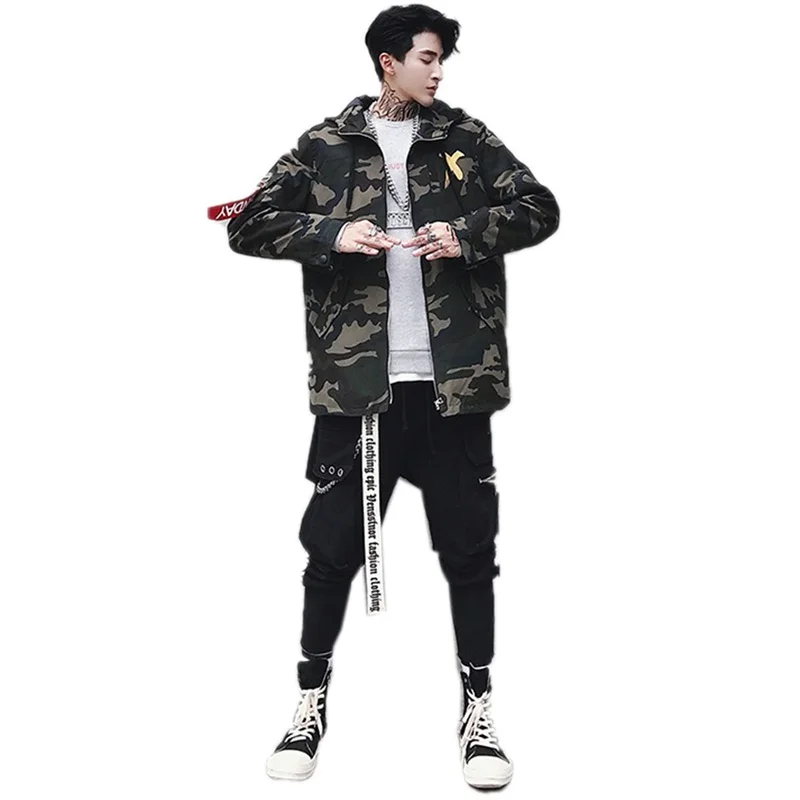 X печатная военная зимняя куртка для мужчин тактическая камуфляжная свободная с