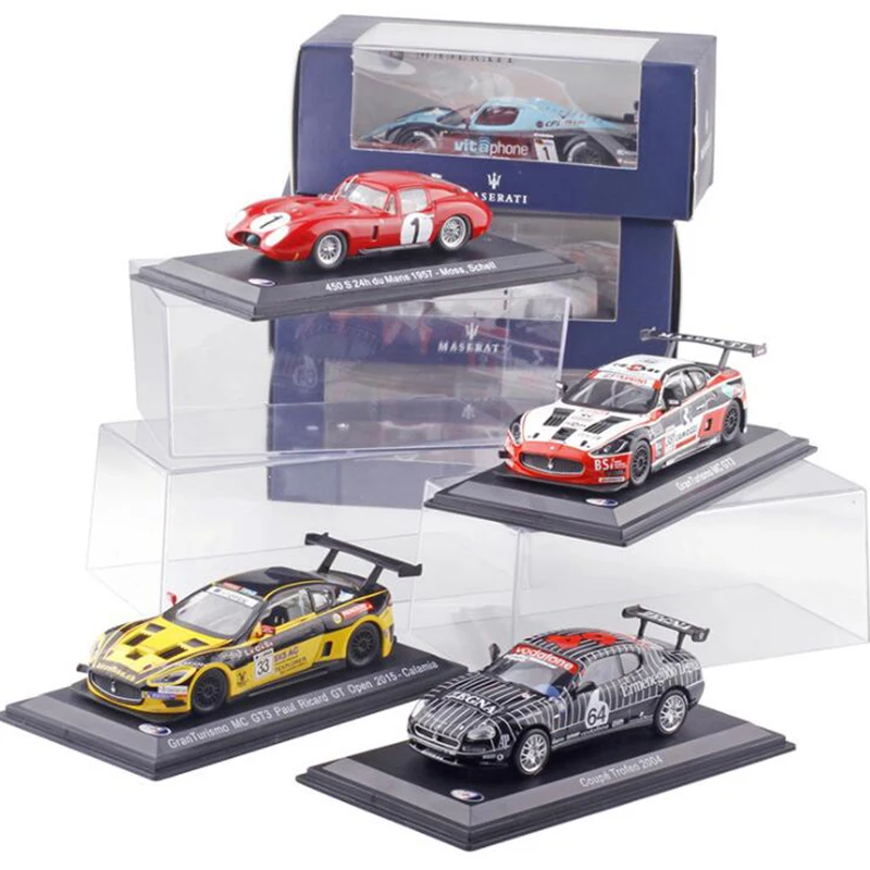  1:43 Scale Metal Alloy Classic Maseratis Racing Rally Car Model Diecast Vehicles Toys For Collectio