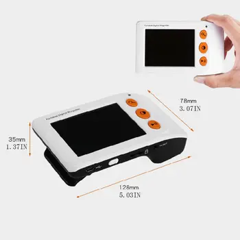 

Digital Magnifier 2-25X Magnification 3.5 Inch LCD Screen Seniors Reading Aid