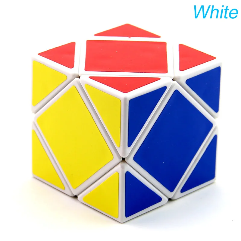 LanLan Skewed Magic Cube Skewbed Professional Speed Puzzle Brain Teasers Antistress Educational Toys For Children - Цвет: White