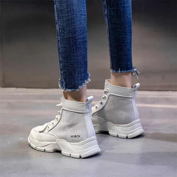 

Autumn And Winter 2019 New Style WOMEN'S Shoes Fashion British Style Leather Really Martin Boots Women's Versatile Magic