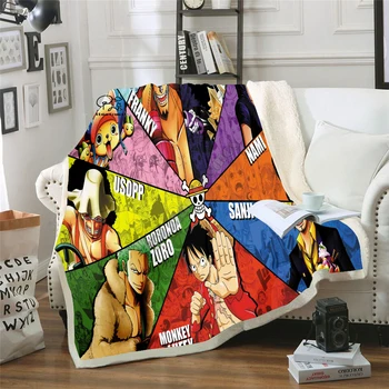 

Anime One Piece Blanket Design Flannel Fleece Blanket Printed Sofa Warm Bed Throw Blanket Adult Blanket style-8