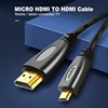 Oppselve Micro HDMI to HDMI Cable 1080p 3D High Speed Adapter Gold Plated Plug for Camera Monitor Projector Notebook 1M 1.5m 5M ► Photo 2/6